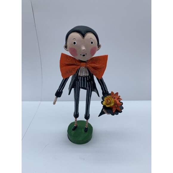 Lori Mitchell Date Night Dracula Halloween Figurine Figure Folk Art - Picture 1 of 9